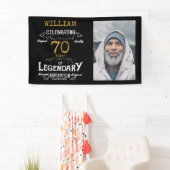 70e verjaardag foto template Legendarisch Spandoek (Insitu)