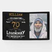 70e verjaardag foto template Legendarisch Spandoek (Horizontaal)