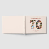 70e verjaardag Fotocollage Milestone Gastenboek (Volledig)