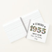 70e verjaardag Fotocollage partij Opgericht 1955 Notitieboek (Binnen)