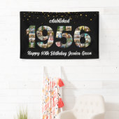 70e verjaardag Fotocollage partij Opgericht 1956 Spandoek (Insitu)