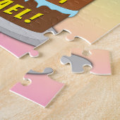 70e verjaardag: Fun Cake and Candles + Custom Name Legpuzzel (Zijkant)