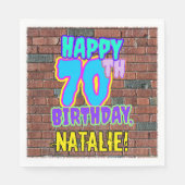 70e verjaardag ~ Fun, geïnspireerd door Urban Graf Servet (Voorkant)