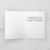 70e verjaardag Funny Positive Foto gepersonaliseer Kaart (Binnen)