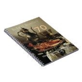 70e verjaardag gastboek notitieboek (Rechterzijde)