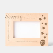 70e verjaardag gegraveerd Keepsake Lijst (Voorkant)