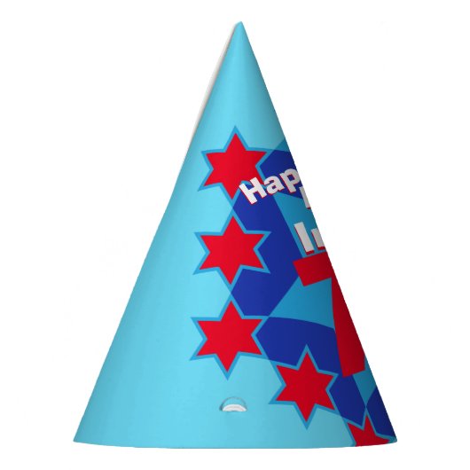 70e verjaardag gepersonaliseerde foto ster naam pe feesthoedjes (Links)