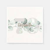 70e verjaardag gepersonaliseerde servetten (Voorkant)