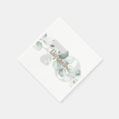 70e verjaardag gepersonaliseerde servetten (Hoek)