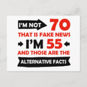 70e verjaardag geschenken briefkaart (Voorkant)