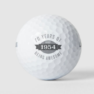 70e verjaardag Geweldige 1954 Golfballen