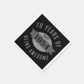 70e verjaardag Geweldige 1954 Servet (Hoek)