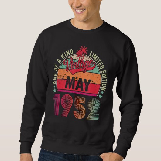 70e verjaardag Geweldige sinds mei 1952 Trui (Voorkant)