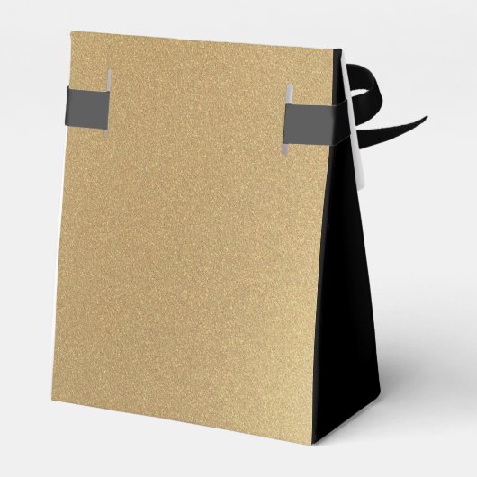 70e verjaardag Gold Folie Monogram Script Bedankt Bedankdoosjes (Achterkant)