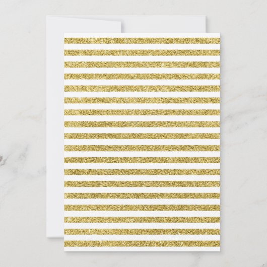 70e verjaardag - Gold White Kaart (Achterkant)