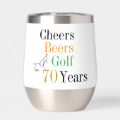 70e verjaardag Golf Cheers Beers Party (Achterkant)