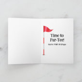 70e verjaardag golfbal in gras kaart (Binnen)