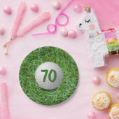 70e verjaardag Golfbal op Bord van graspapier (Feest)