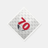 70e verjaardag Golfbal Servet (Hoek)