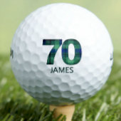 70e verjaardag golfballen 70 jaar golf plaid cadea