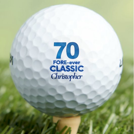 70e verjaardag Golfer Gift - FOREVER-ever Classic  Golfballen