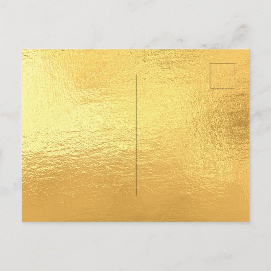 70e verjaardag gouden glitter druppels uitnodiging briefkaart (Achterkant)