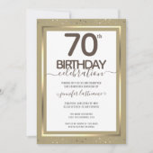 70e verjaardag goudofficiële uitnodiging (Voorkant)
