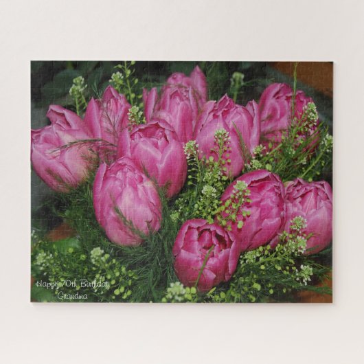 70e verjaardag Granny Jigzaag Puzzle Legpuzzel (Horizontaal)