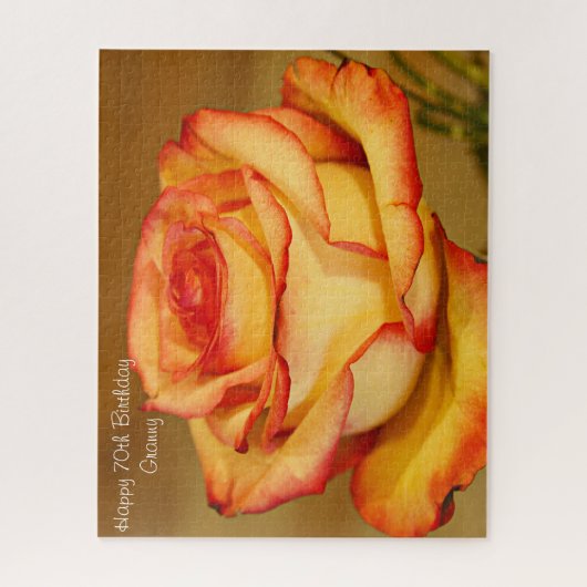 70e verjaardag Granny. Legpuzzel (Verticaal)