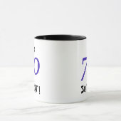 70e verjaardag grappig cadeau 70 Wat dan nog Quote Mok (Midden)