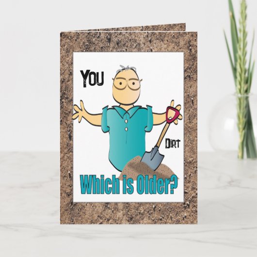 70e Verjaardag Grappig Gezegde Man Cartoon Ouderdo Kaart (Voorkant)