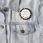 70e verjaardag Grappige 70 dus wat Motiverend Ronde Button 5,7 Cm (In situ)