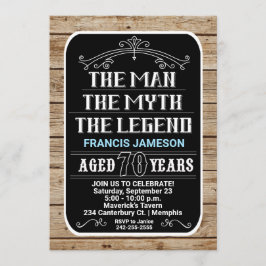 70e verjaardag Het Man De Mam de Legende 70 YRS Kaart