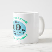 70e verjaardag Humor Grote Koffiekop (Voorkant rechts)