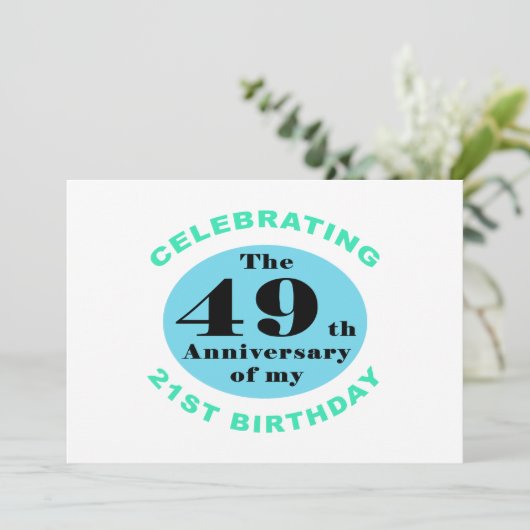 70e verjaardag Humor Kaart (Staand voorkant)