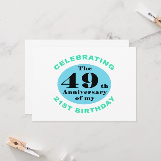 70e verjaardag Humor Kaart (Voorkant / Achterkant in situ)