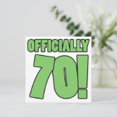 70e verjaardag Humor Kaart (Staand voorkant)
