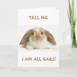 **70e** VERJAARDAG HUMOR VAN *FUNNY BUNNY" Kaart