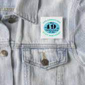 70e verjaardag Humor Vierkante Button 5,1 Cm (In situ)
