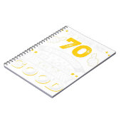 70e verjaardag - Ik kreeg 70 jaar - 70 jaar oude d Notitieboek (Linkerzijde)