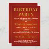 70e verjaardag instellen normen rode verjaardag pa kaart (Voorkant / Achterkant)