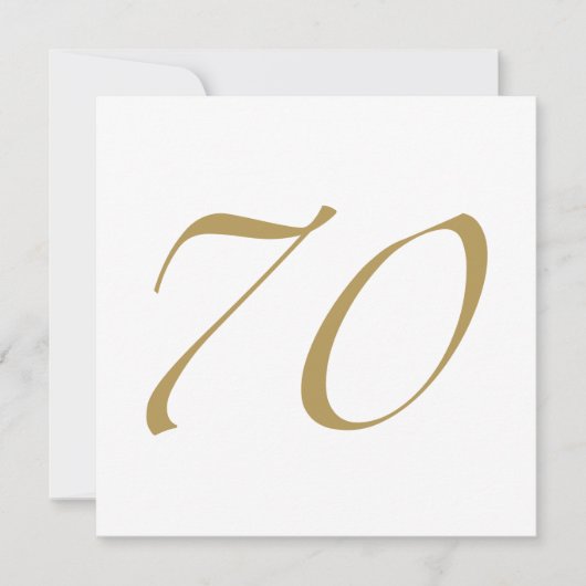70e verjaardag kaart (Voorkant)