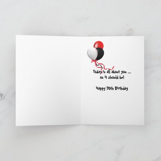 70e verjaardag kaart (Binnen)