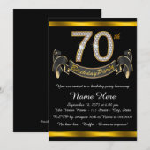 70e verjaardag kaart (Voorkant / Achterkant)