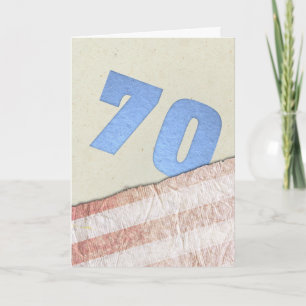 70e verjaardag kaart