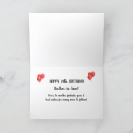 70e verjaardag Kaart schoonbroer