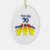 70e verjaardag keramische sieraad keramisch ornament (Rechts)