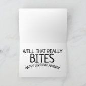 70E VERJAARDAG KILLER SHARK WENSKAARTEN KAART (Binnen)