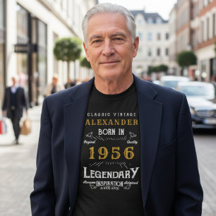 70e Verjaardag Klassieke Vintage 1956 Legendarisch T-shirt