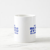 70e verjaardag koffiemok (Center)